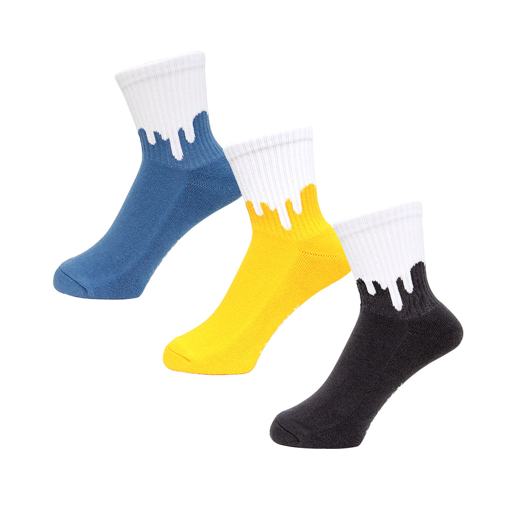 DRIP SOCKS 3PACK (REVERSE) [8 COLORS]