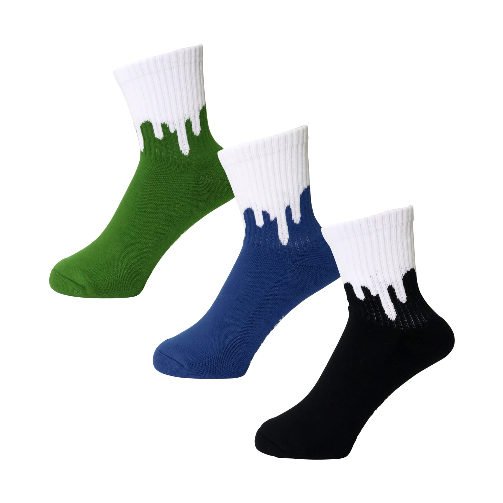 DRIP SOCKS 3PACK (REVERSE) [8 COLORS]
