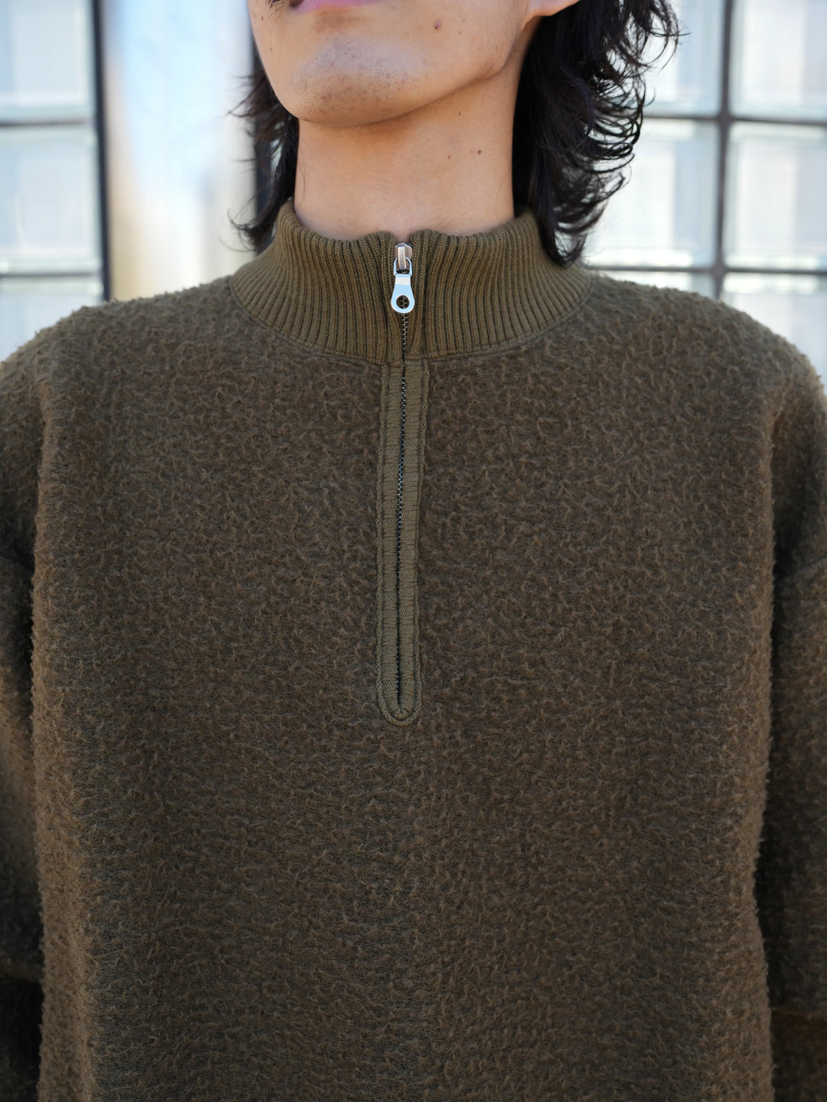 NAPPER HALF-ZIP KNIT SWEAT [3 COLORS]