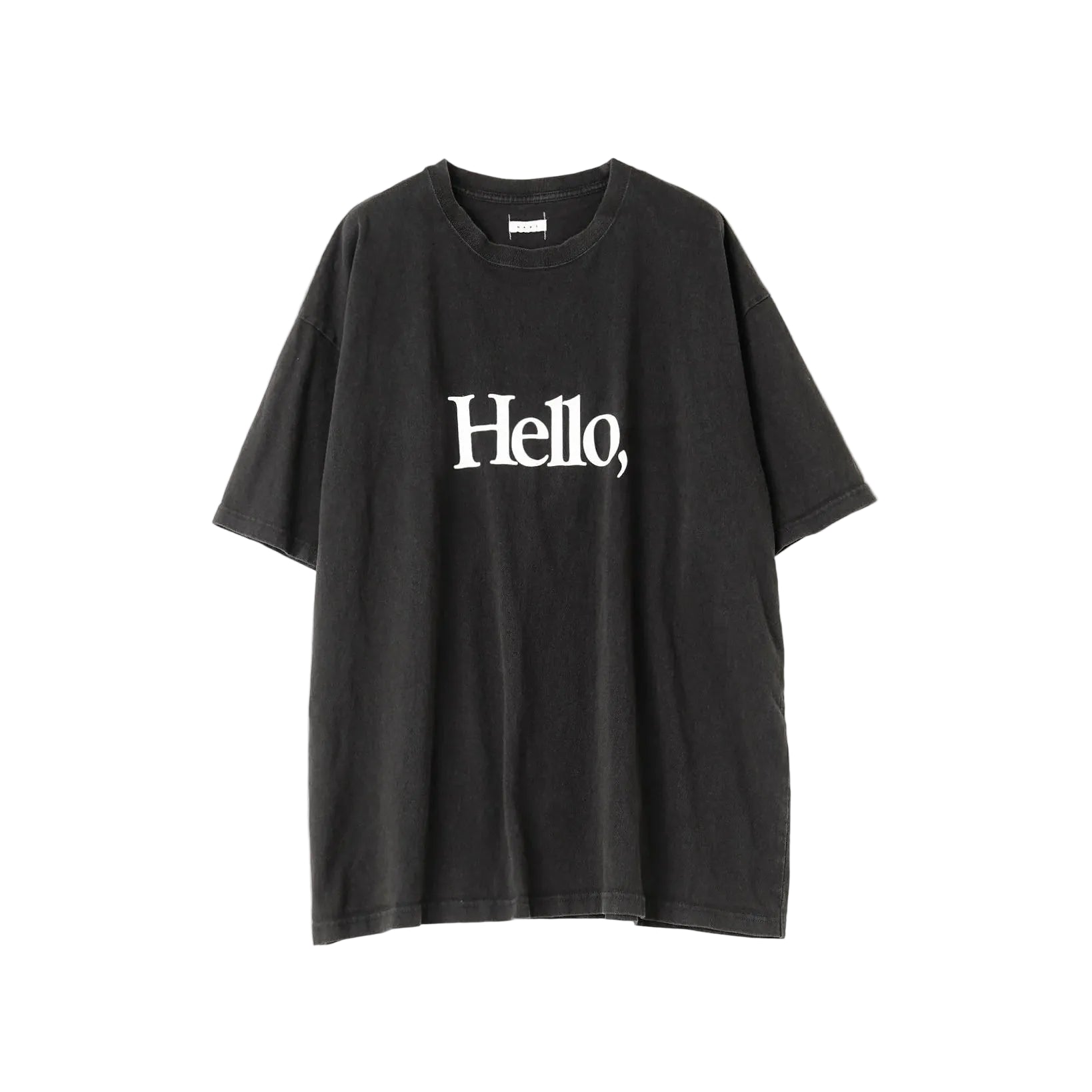 LOOSE FIT PRINT TEE : HELLO,GOOD BUY!