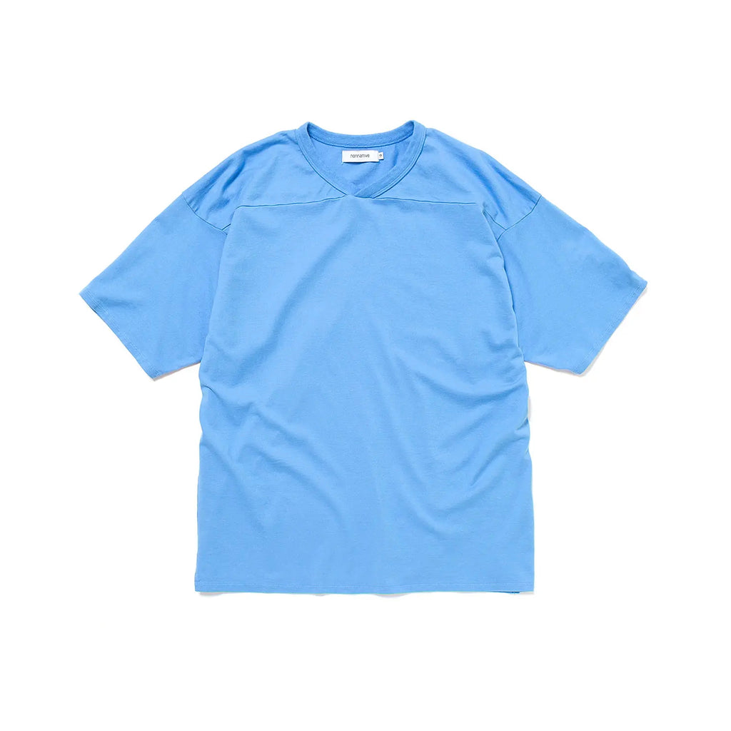 COACH S/S V-NECK TEE COTTON JERSEY OVERDYED [4 COLORS]