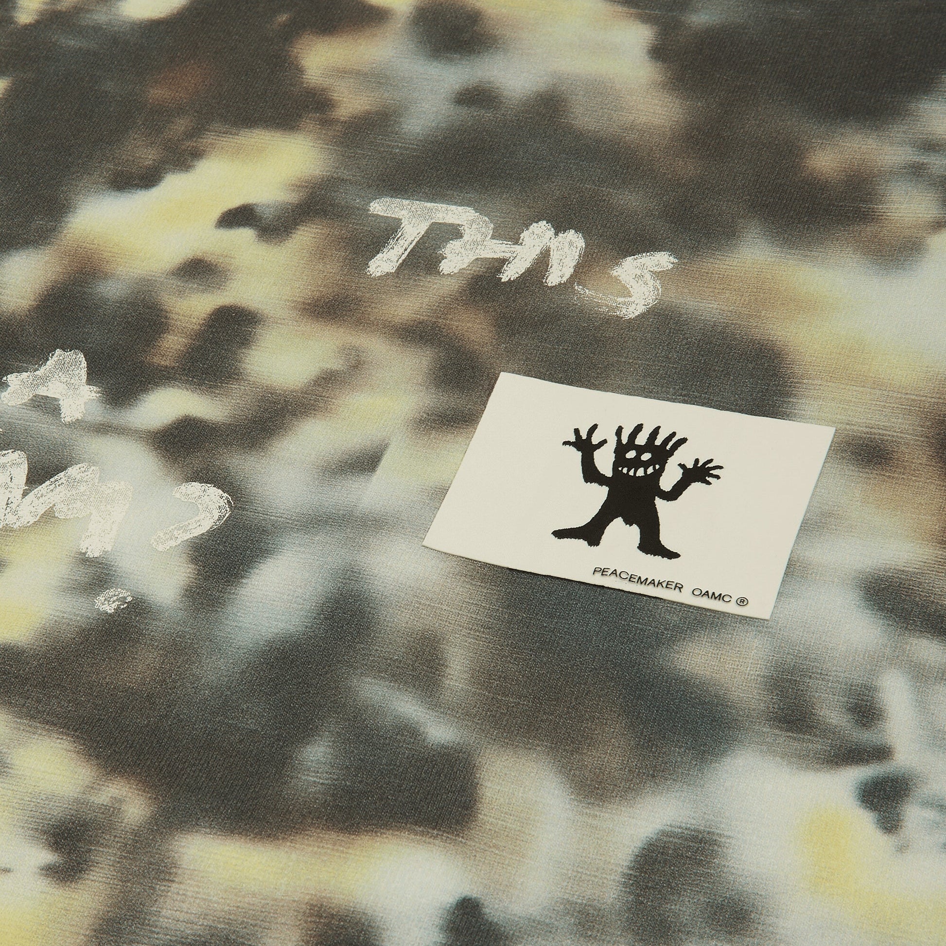 Loose Fit Crewneck Camo Print