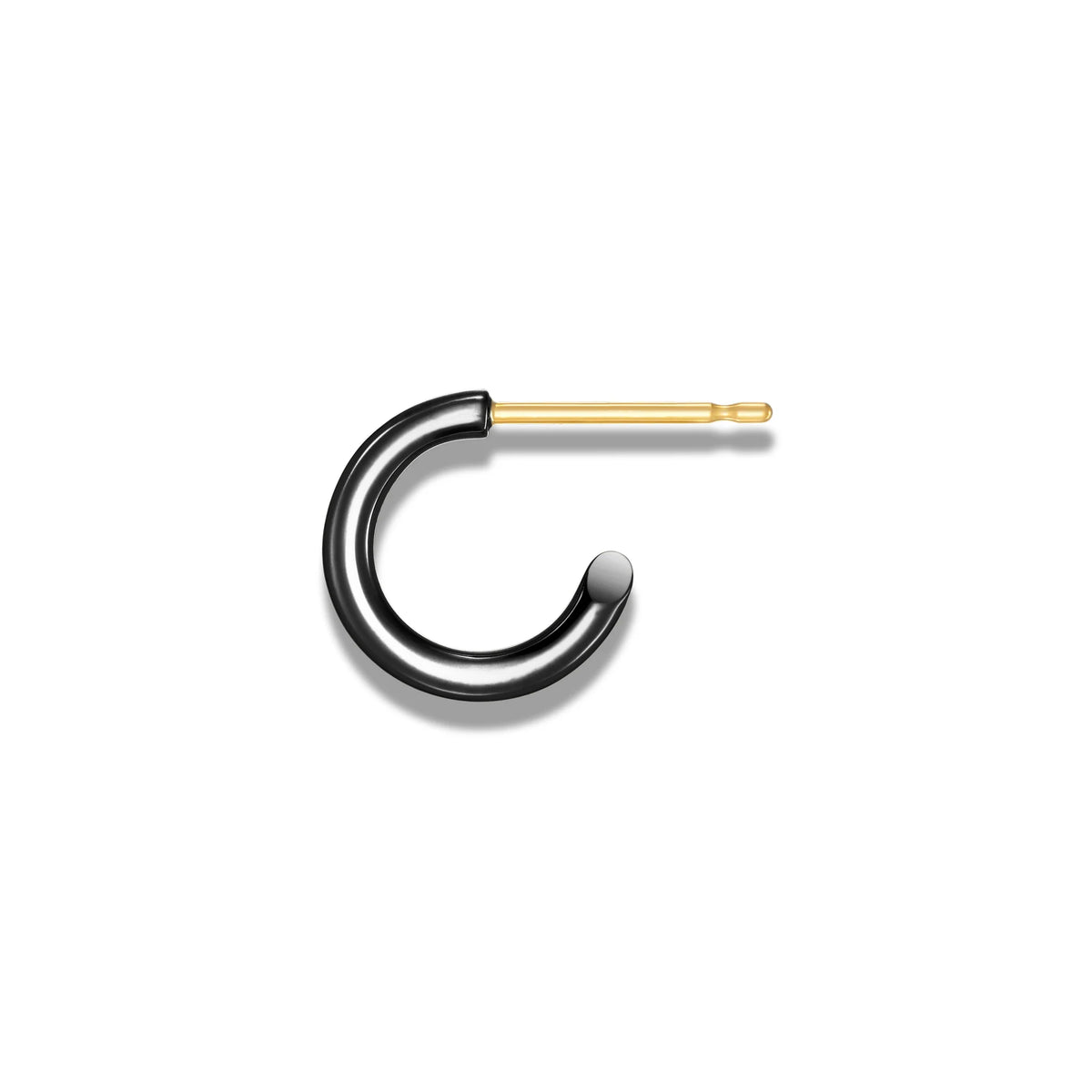 CAREERINGブラックピアス