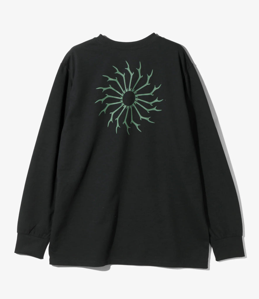 South2 West8 / L/S Round Pocket Tee - Circle Horn