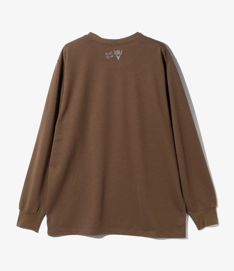 South2 West8 / L/S Crew Neck Tee - Skull&Target