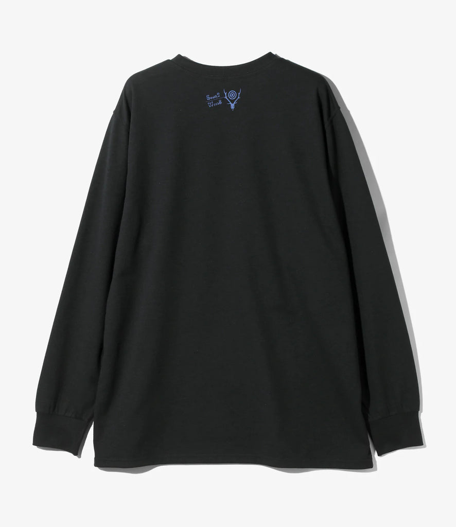 South2 West8 / L/S Crew Neck Tee - Skull&Target