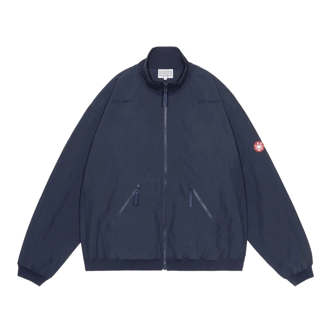 RIB COLLAR NYLON ZIP UP