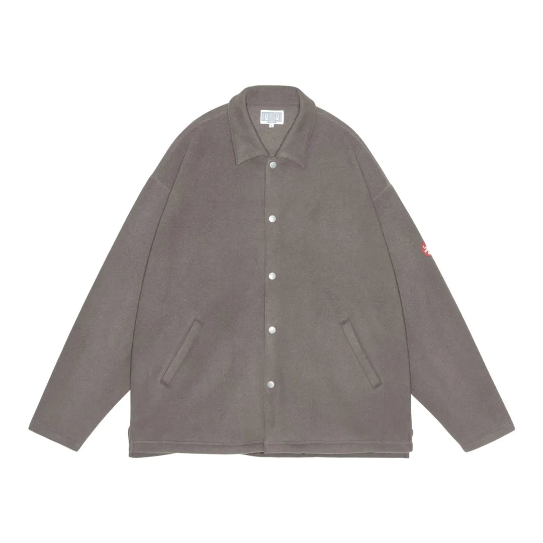 FLEECE SNAP SHIRT BROWN