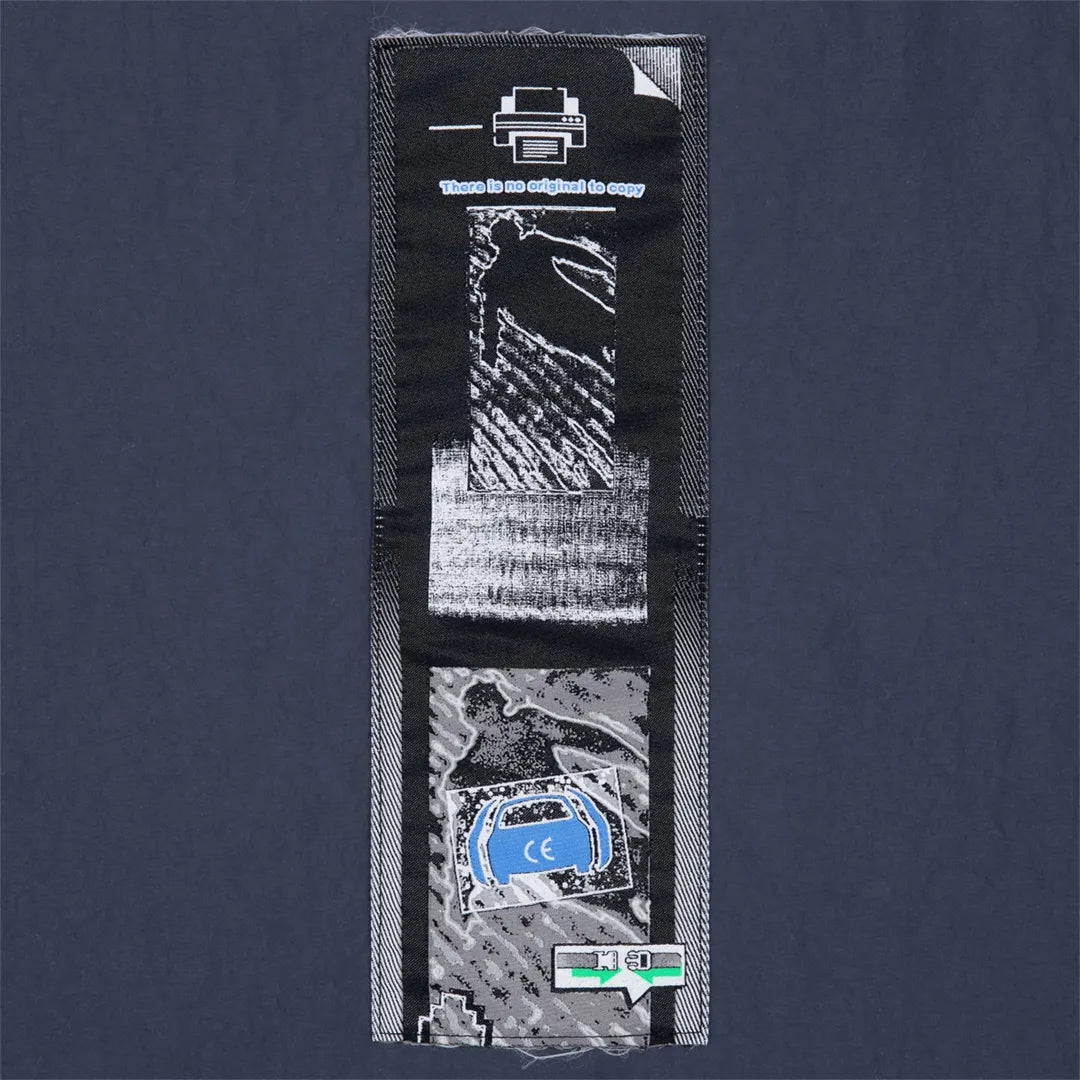 RIB COLLAR NYLON ZIP UP