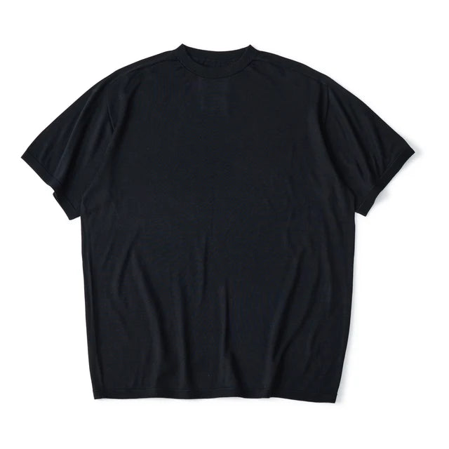 WASHABLE SILK S/S KNIT PULLOVER