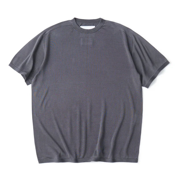 WASHABLE SILK S/S KNIT PULLOVER