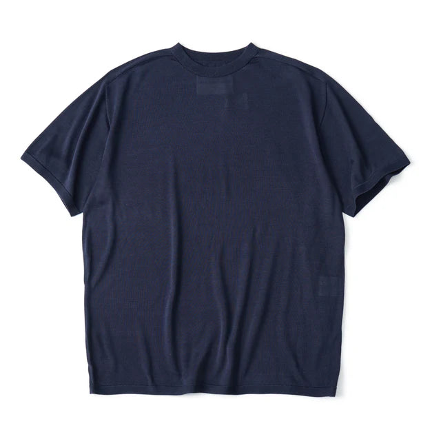 WASHABLE SILK S/S KNIT PULLOVER