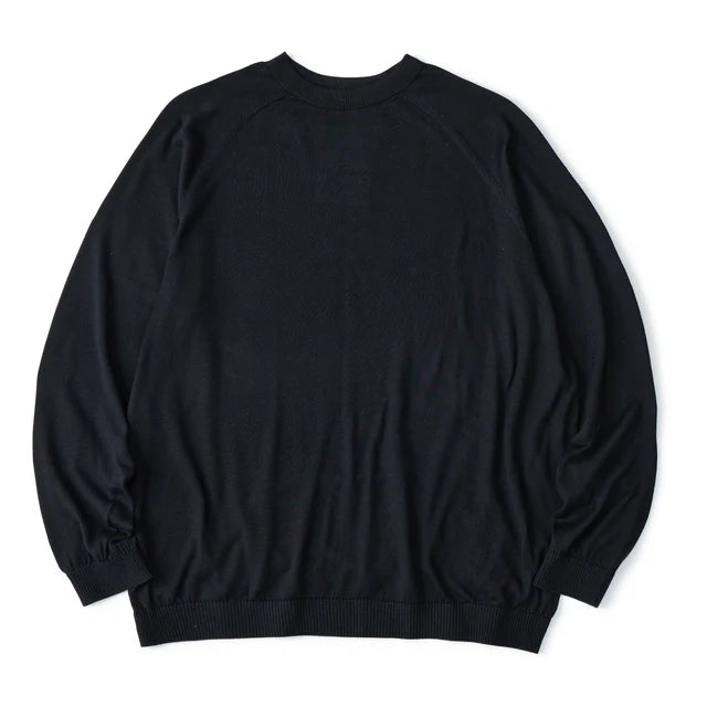 WASHABLE SILK L/S KNIT PULLOVER [2 COLORS]