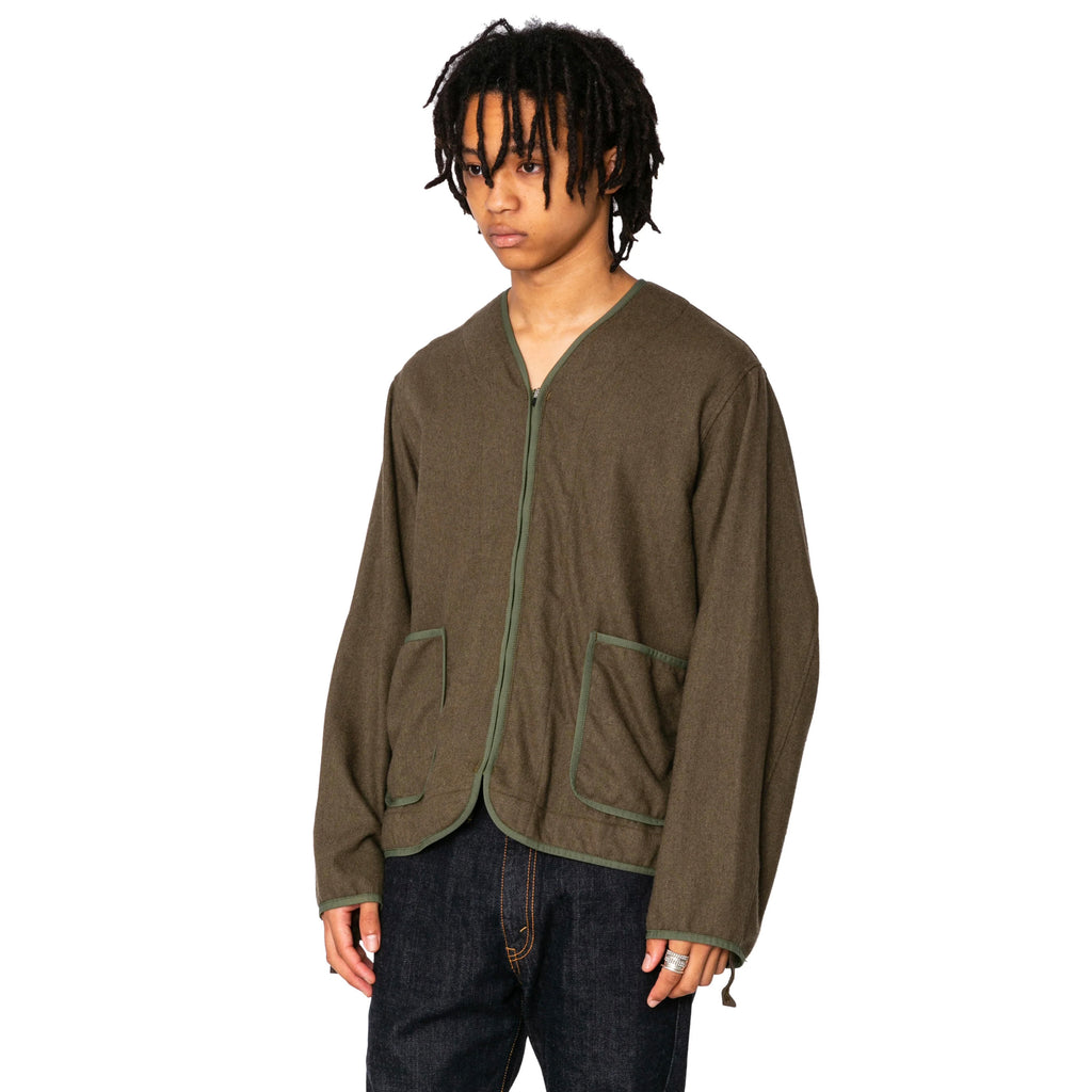 RESEARCHED LINNING SHIRT / ECO WOOL [2 COLORS]