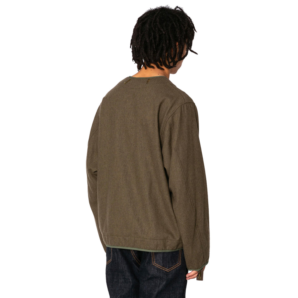 RESEARCHED LINNING SHIRT / ECO WOOL [2 COLORS]