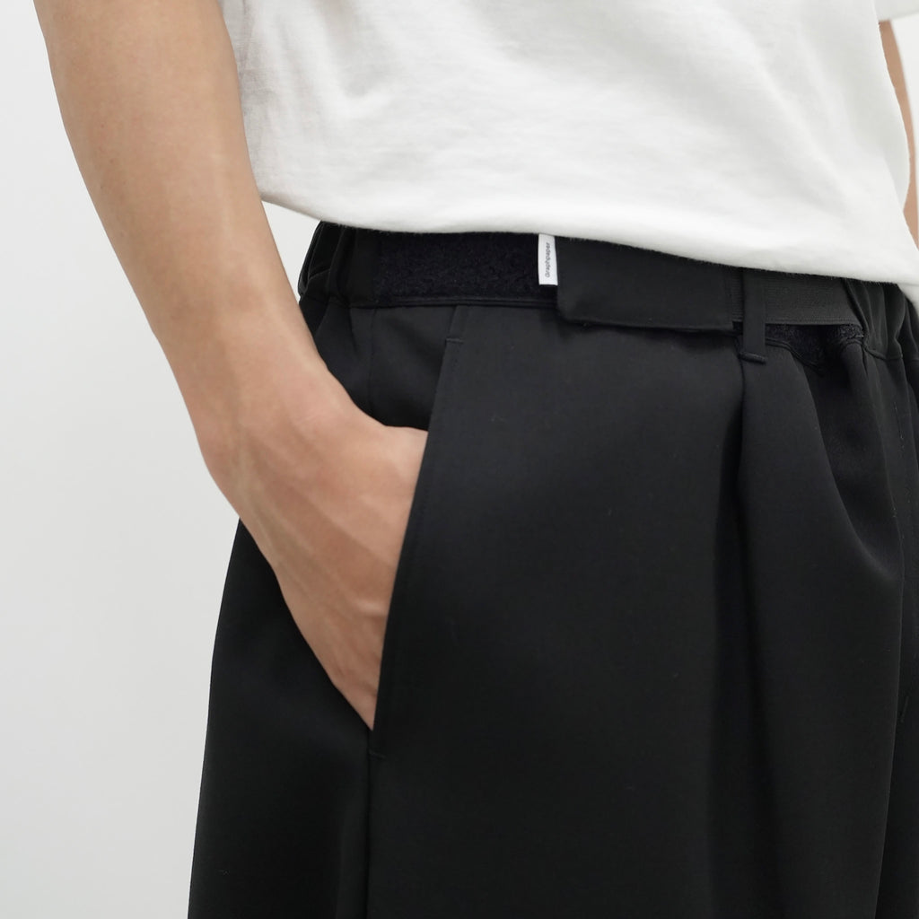 Scale Off Wool Wide Chef Pants [2 COLORS]