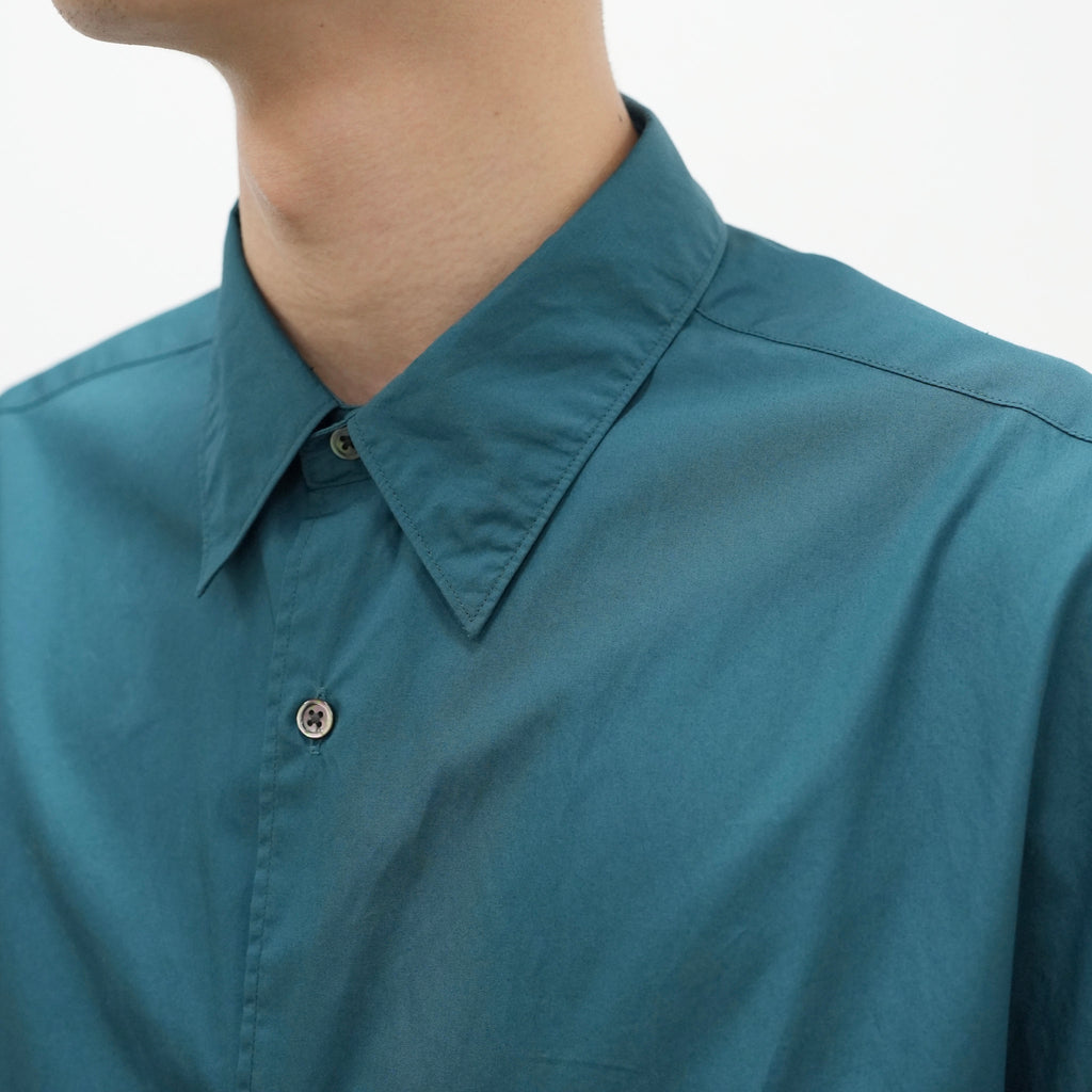 Broad L/S Oversized Regular Collar Shirt [2 COLORS]