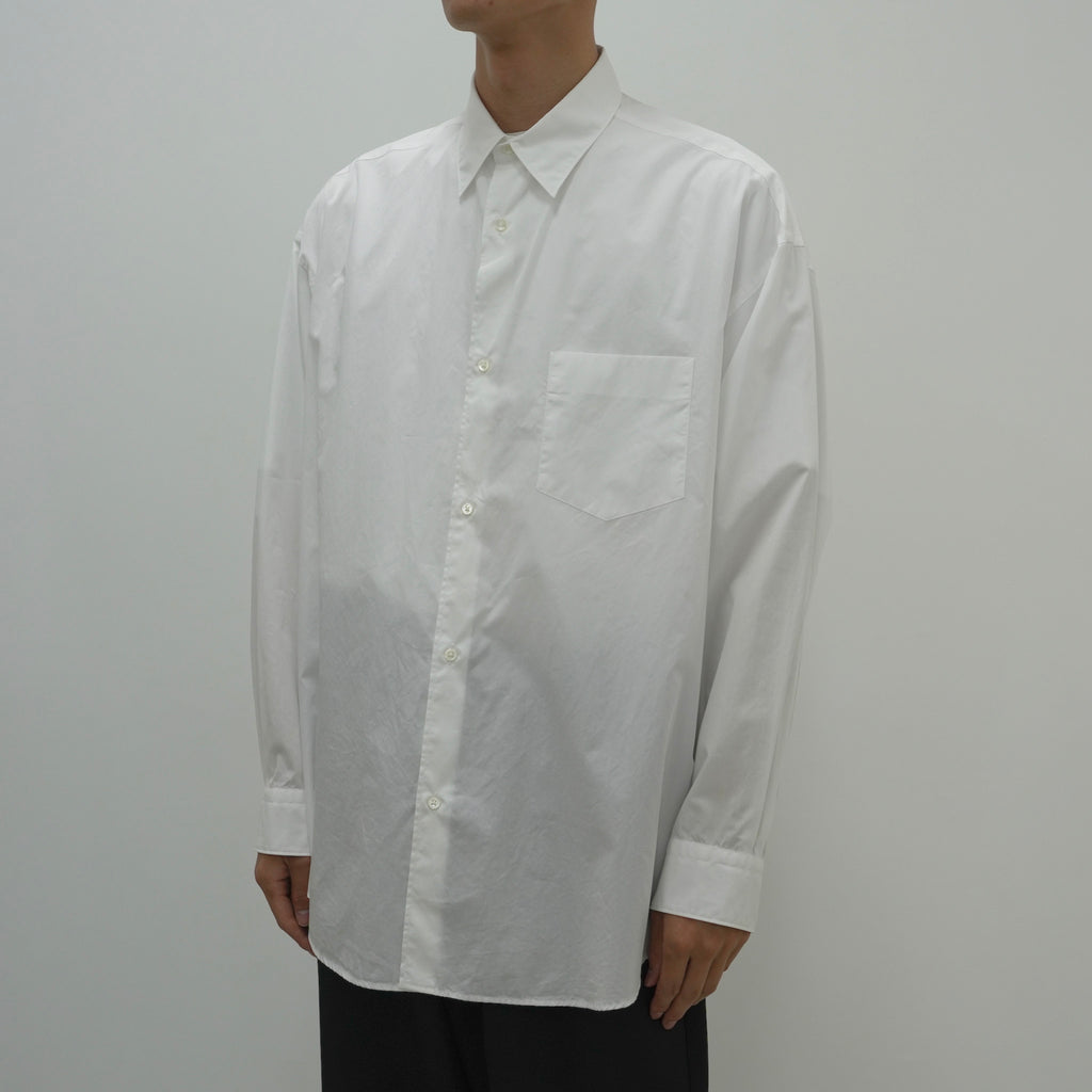 Broad L/S Oversized Regular Collar Shirt [3 COLORS]