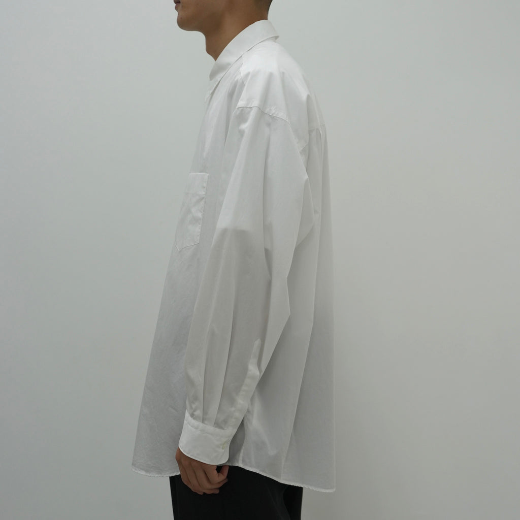 Broad L/S Oversized Regular Collar Shirt [3 COLORS]