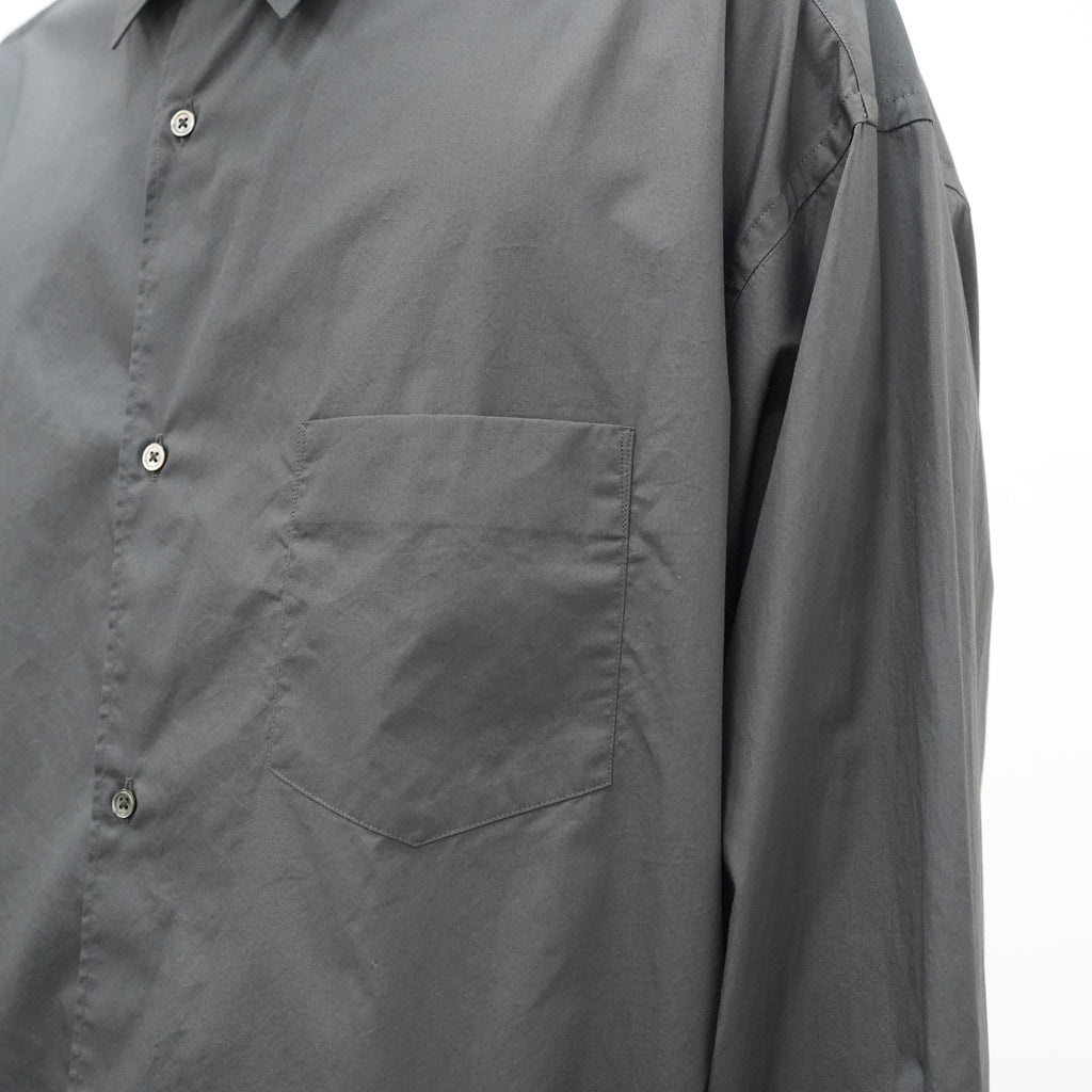 Broad L/S Oversized Regular Collar Shirt [3 COLORS]