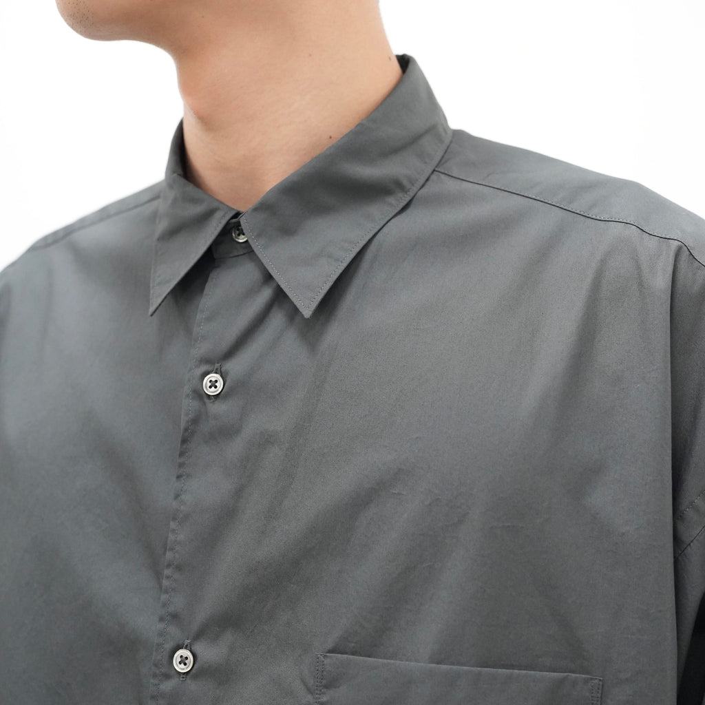 Broad L/S Oversized Regular Collar Shirt [3 COLORS]