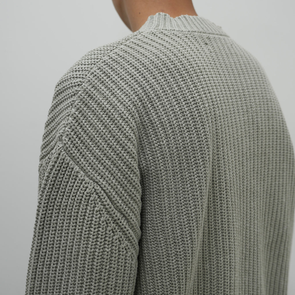 ORGANIZED CREW NECK SWEATER / C ,A YARN [3 COLORS]