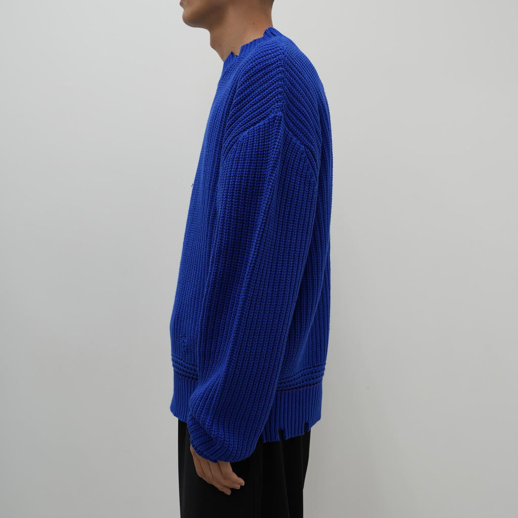 ORGANIZED CREW NECK SWEATER / C ,A YARN [3 COLORS]