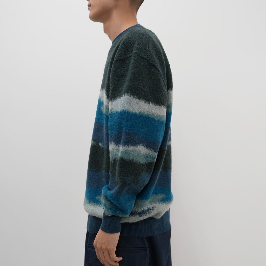 Jacquard Crew Neck Knit