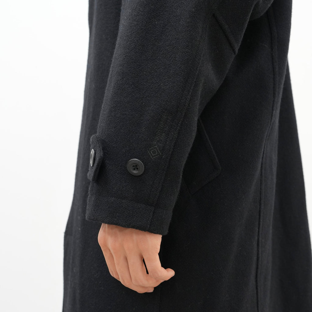 DWELLER LONG COAT WOOL DOBBY WITH GORE-TEX WINDSTOPPER
