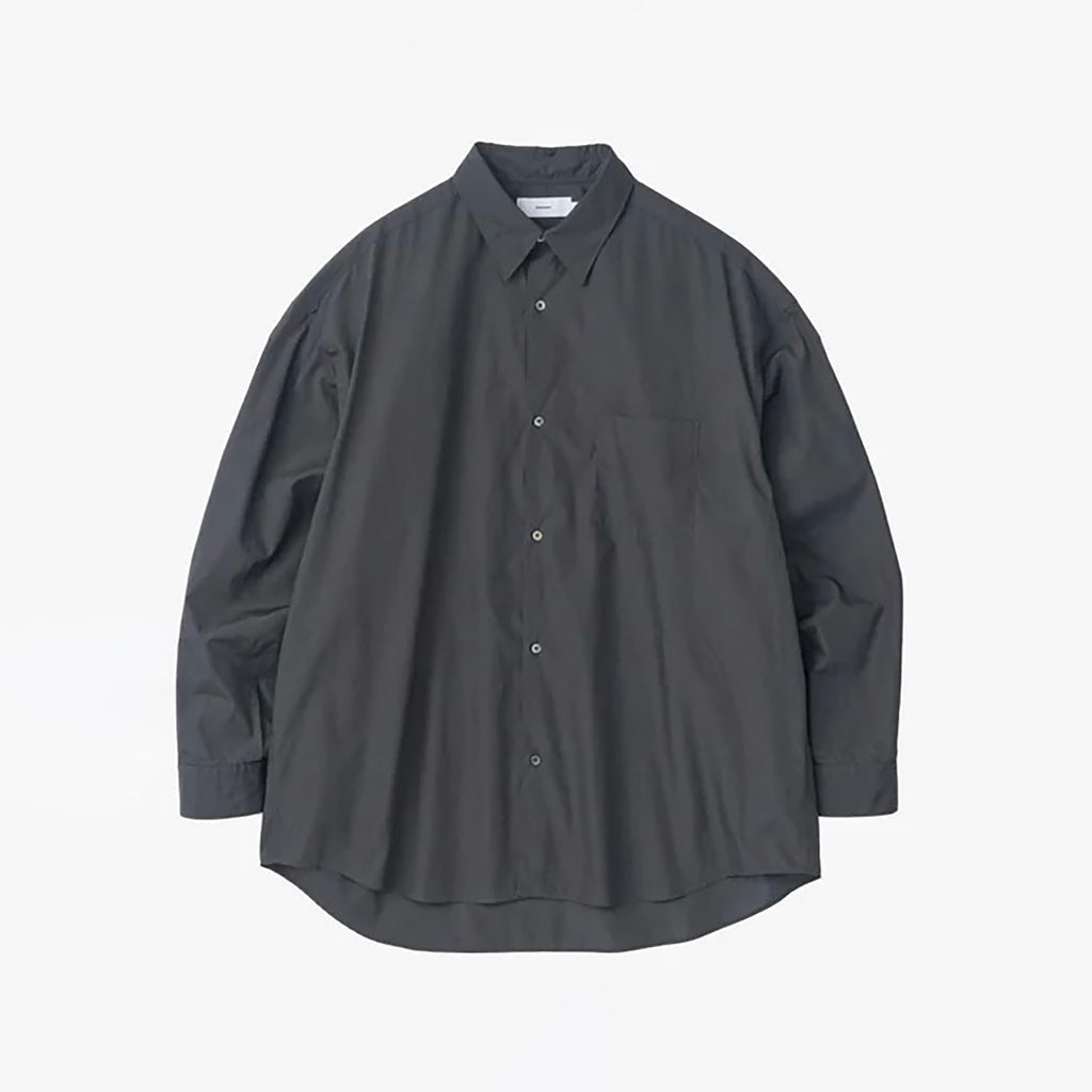 Broad L/S Oversized Regular Collar Shirt [5 COLORS]