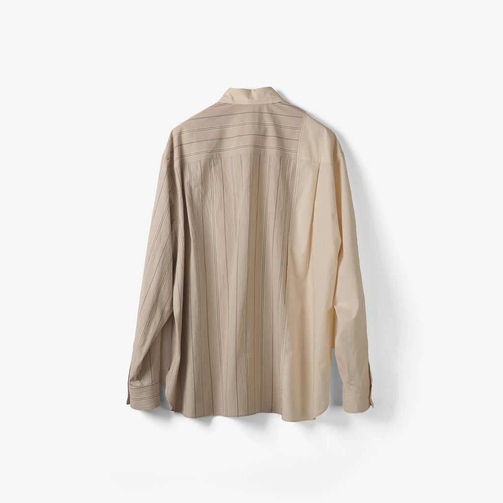 ASYMMETRIC STRIPE LOOSE FIT SHIRT