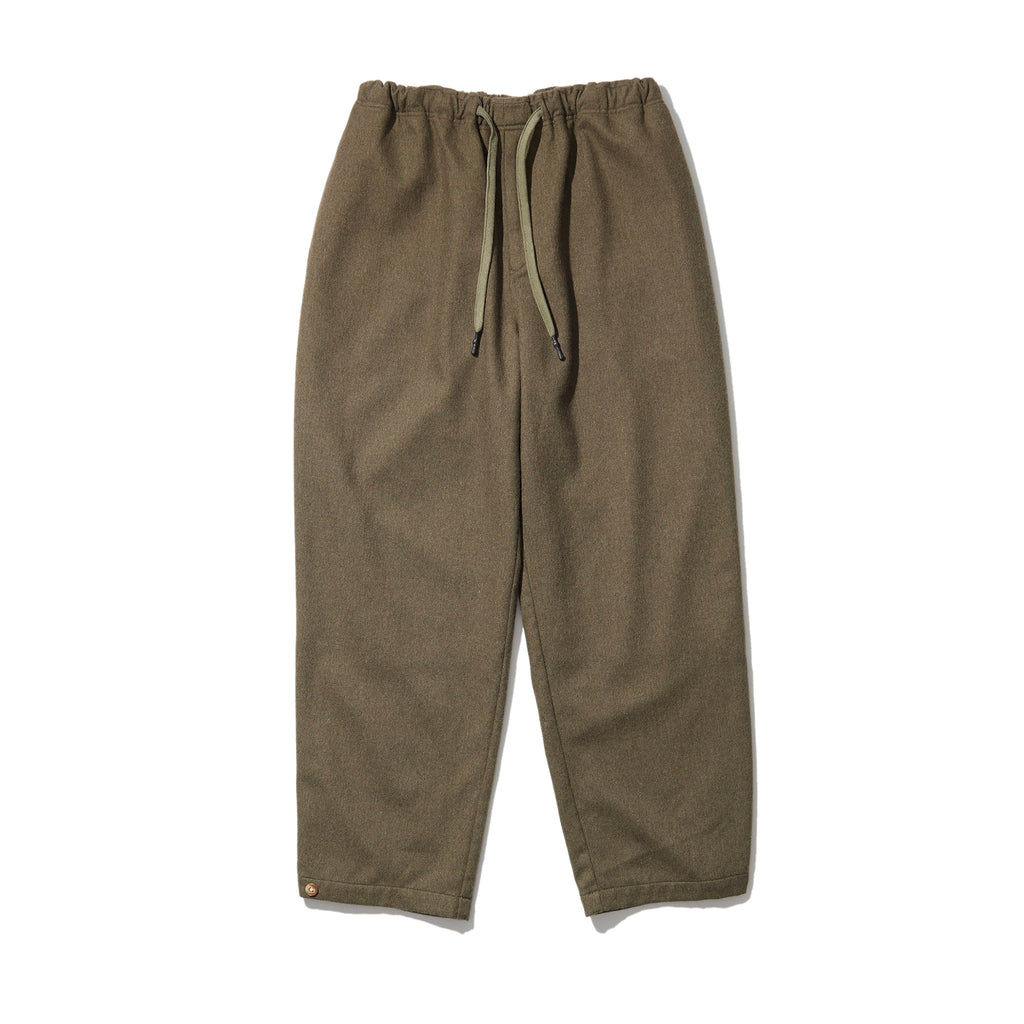 RESEARCHED WIDE EASY SLACKS / ECO WOOL [2 COLORS]