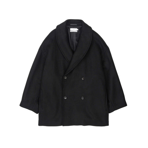 Light Melton Shawl Collar Coat | Graphpaper | THE GROUND depot