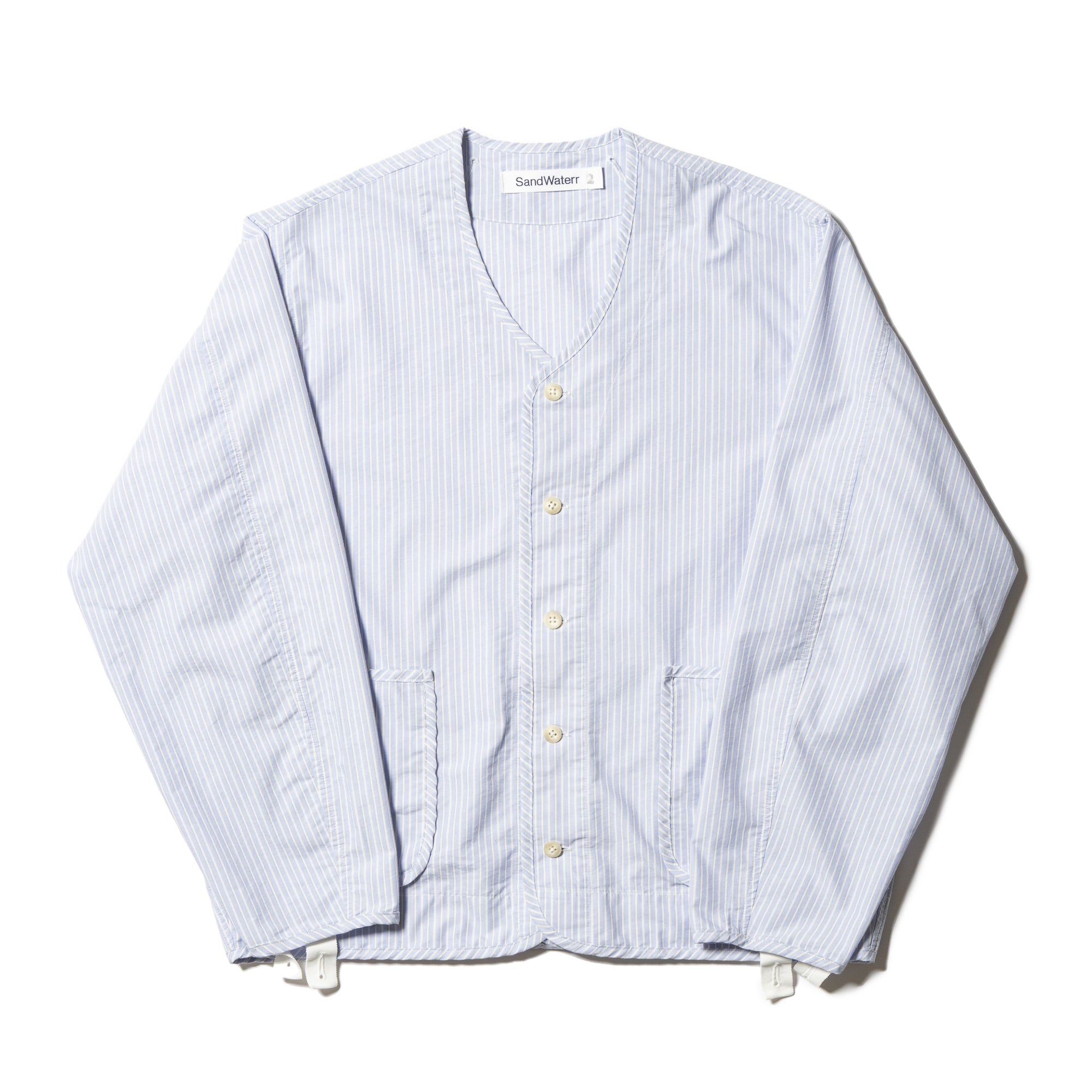 ORGANIZED LINING SHIRT / COTTON MIX BROAD STRIPE [2 COLORS]