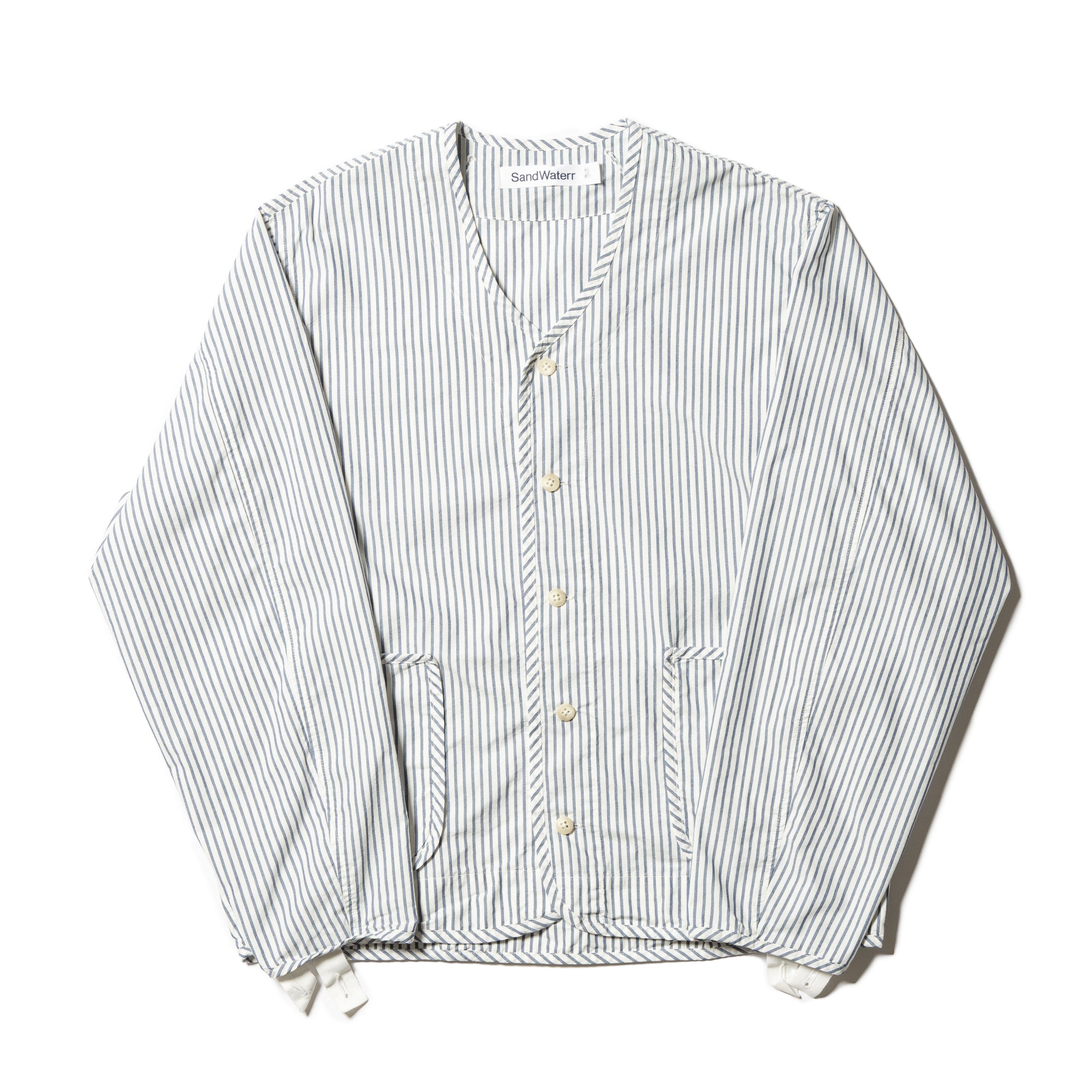 ORGANIZED LINING SHIRT / COTTON MIX BROAD STRIPE [2 COLORS]
