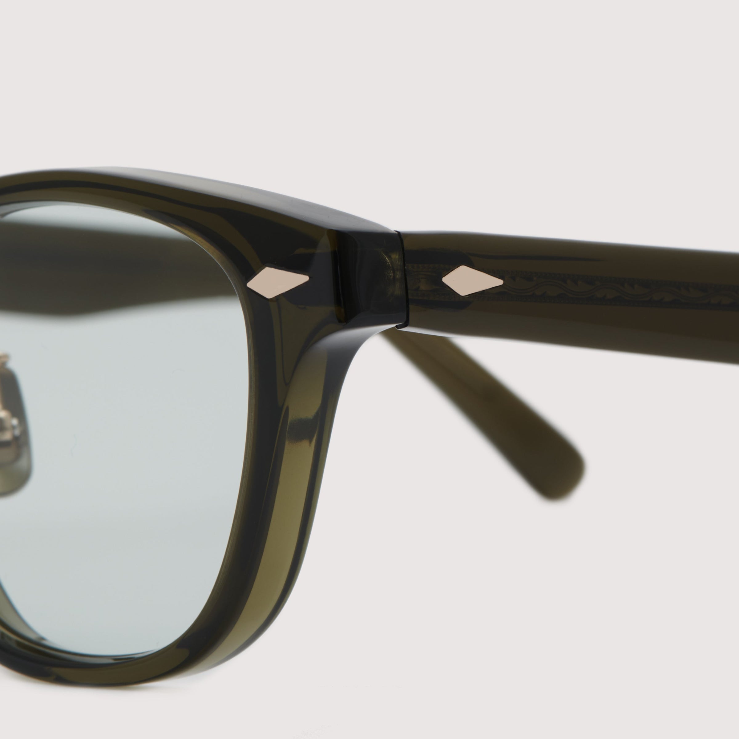 NOCHINO OPTICAL ノチノオプティカル \"SANSUI FR\" #5 SANSUI FR #5. CLEAR SMOKE OLIVE × GREY GREEN to D.GREY (調光