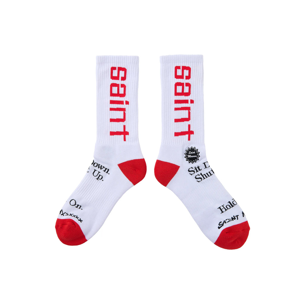 SM-HR8-0000-104/SOCKS/SIT DOWN/WHITE