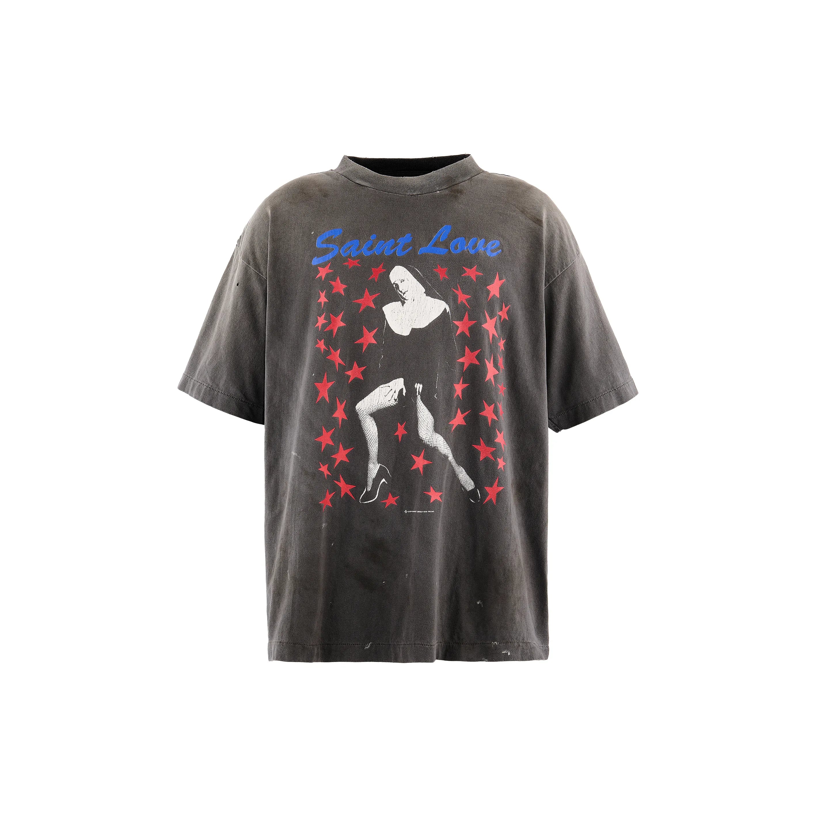 SM-MK1-0000-006/SS T-SHIRT/SAINT LOVE/BLACK