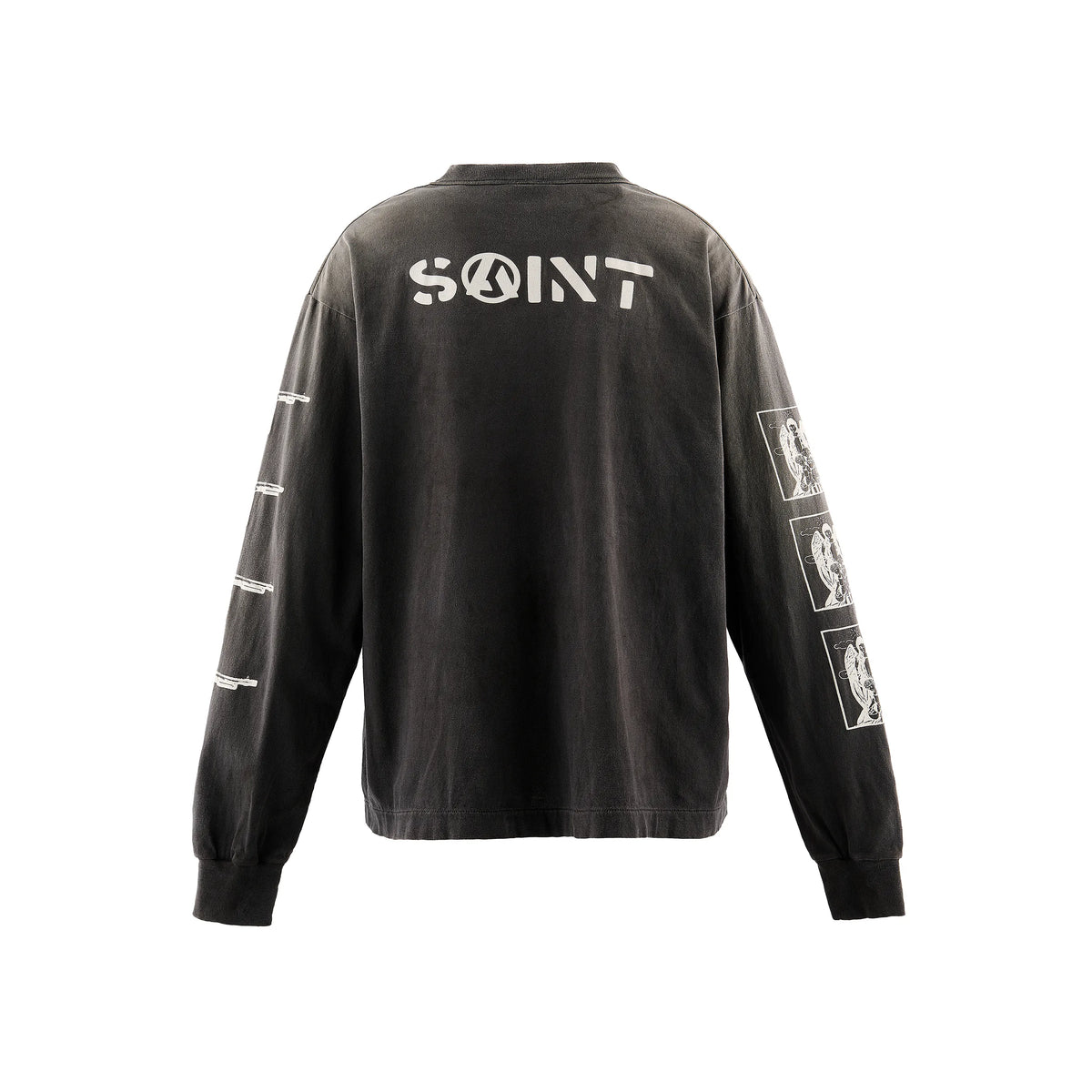 SM-MK1-0000-020/LS T-SHIRT/PEACE/BLACK