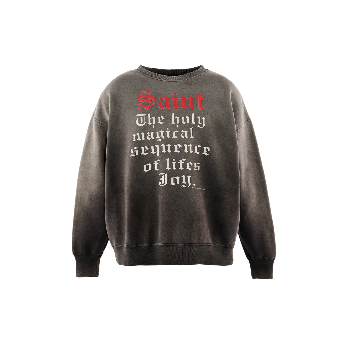 SM-MK1-0000-029/CREW NECK SWEAT/SAINT/BLACK商品写真