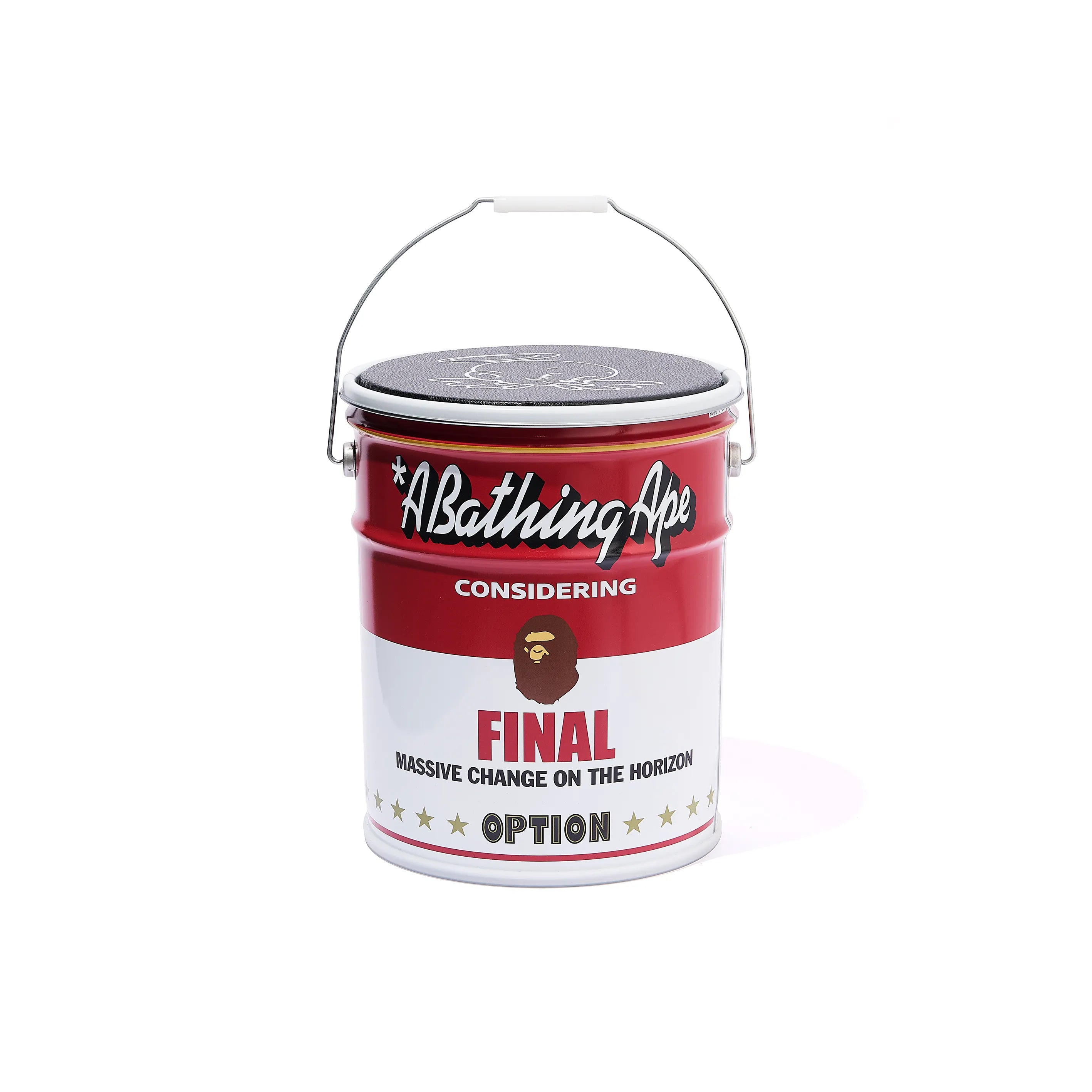 SM-MK1-0000-C42/BAPE_CAN STOOL/WHITE+RED