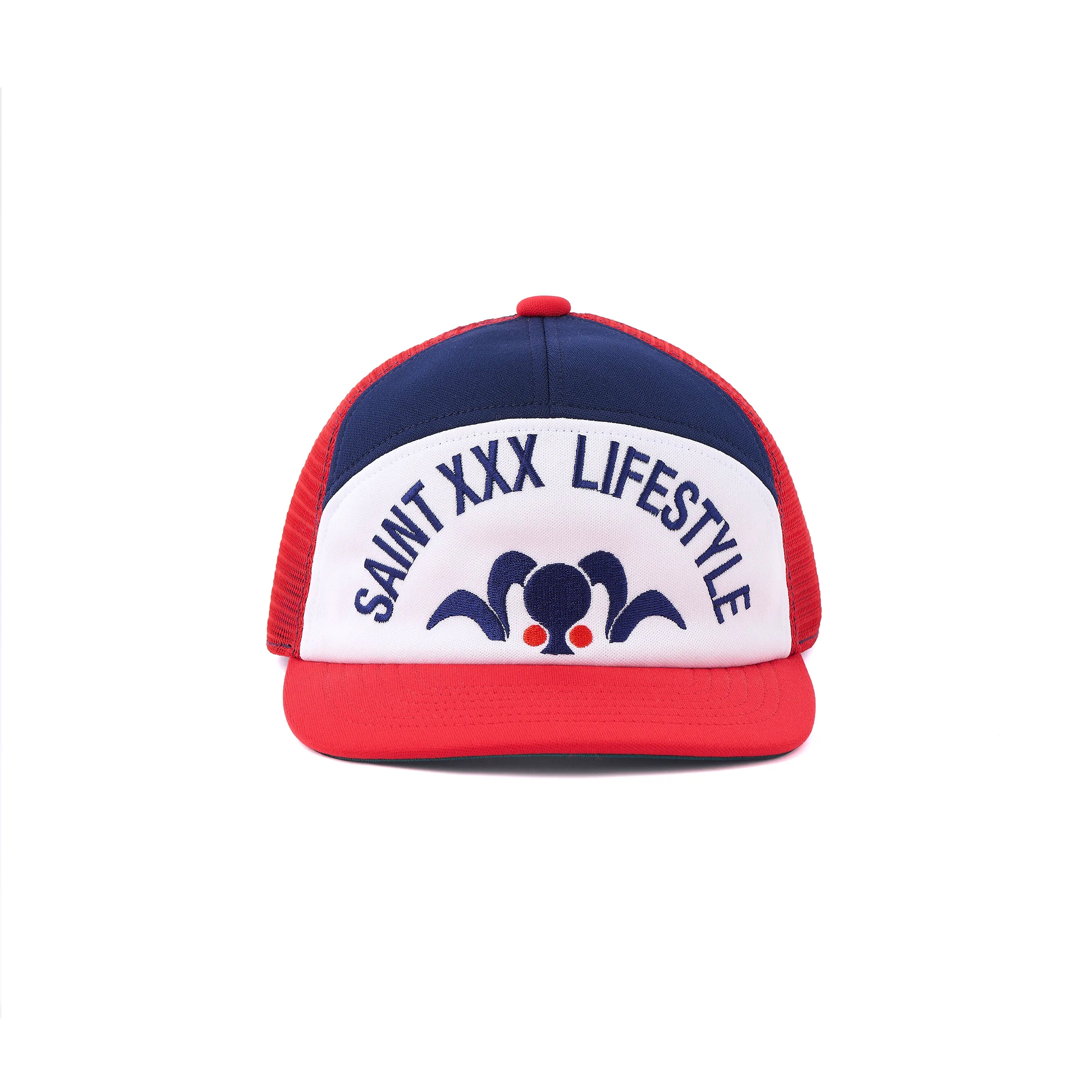 SM-MK1-0000-077/MESH CAP/LIFE STYLE/NAVY+RED