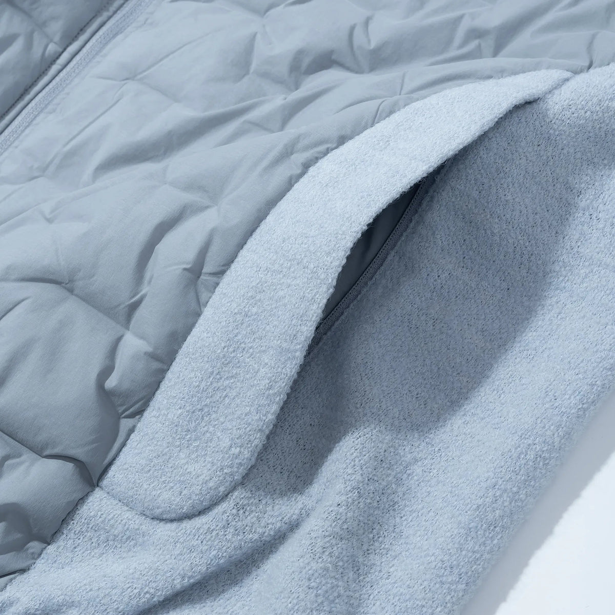 PATH HYBRID KNITTED PADDED JACKET [2COLORS]