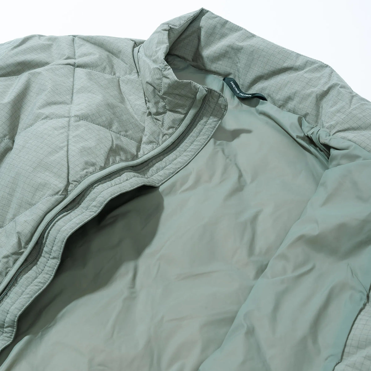 BASE GRID LT DOWN ZIP CHECK JACKET [2COLORS]