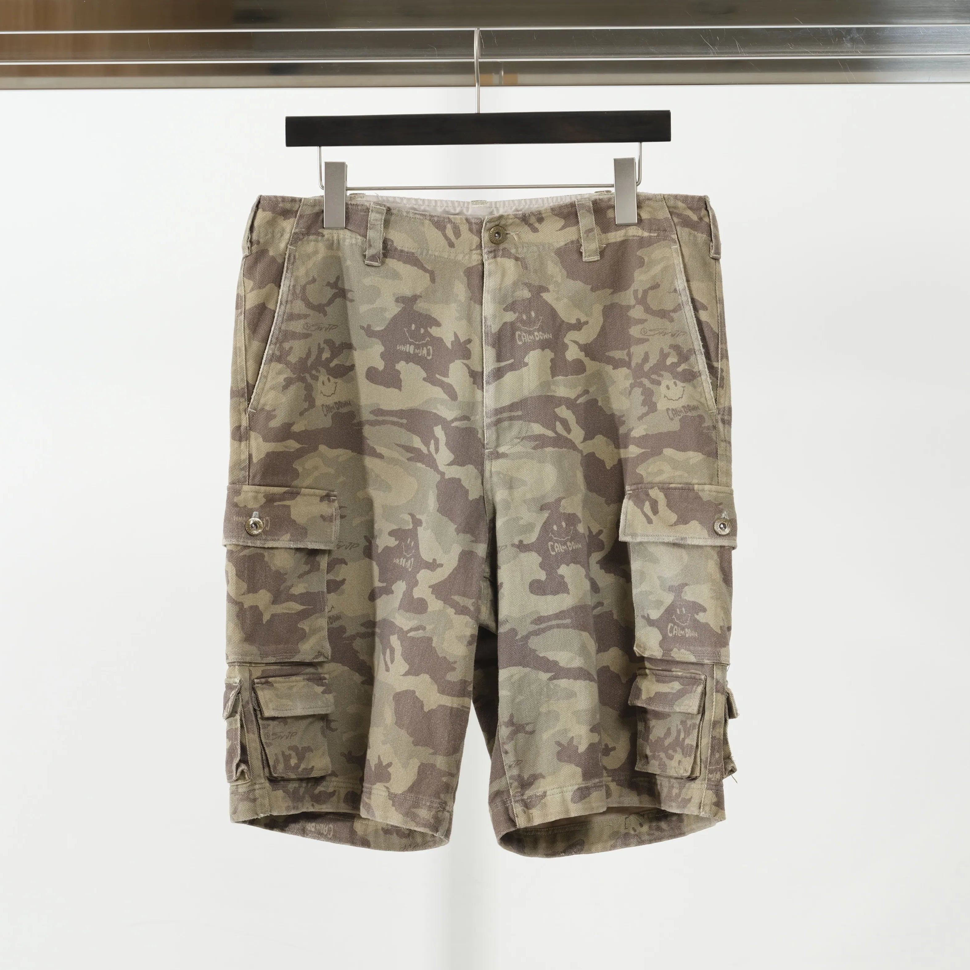 ABERCALMDOWN CAMO SHORTS