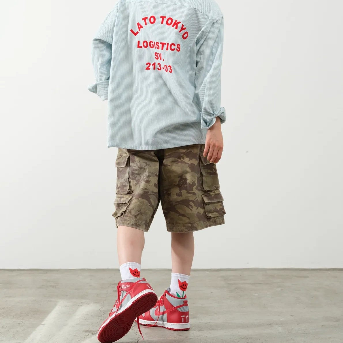 ABERCALMDOWN CAMO SHORTS