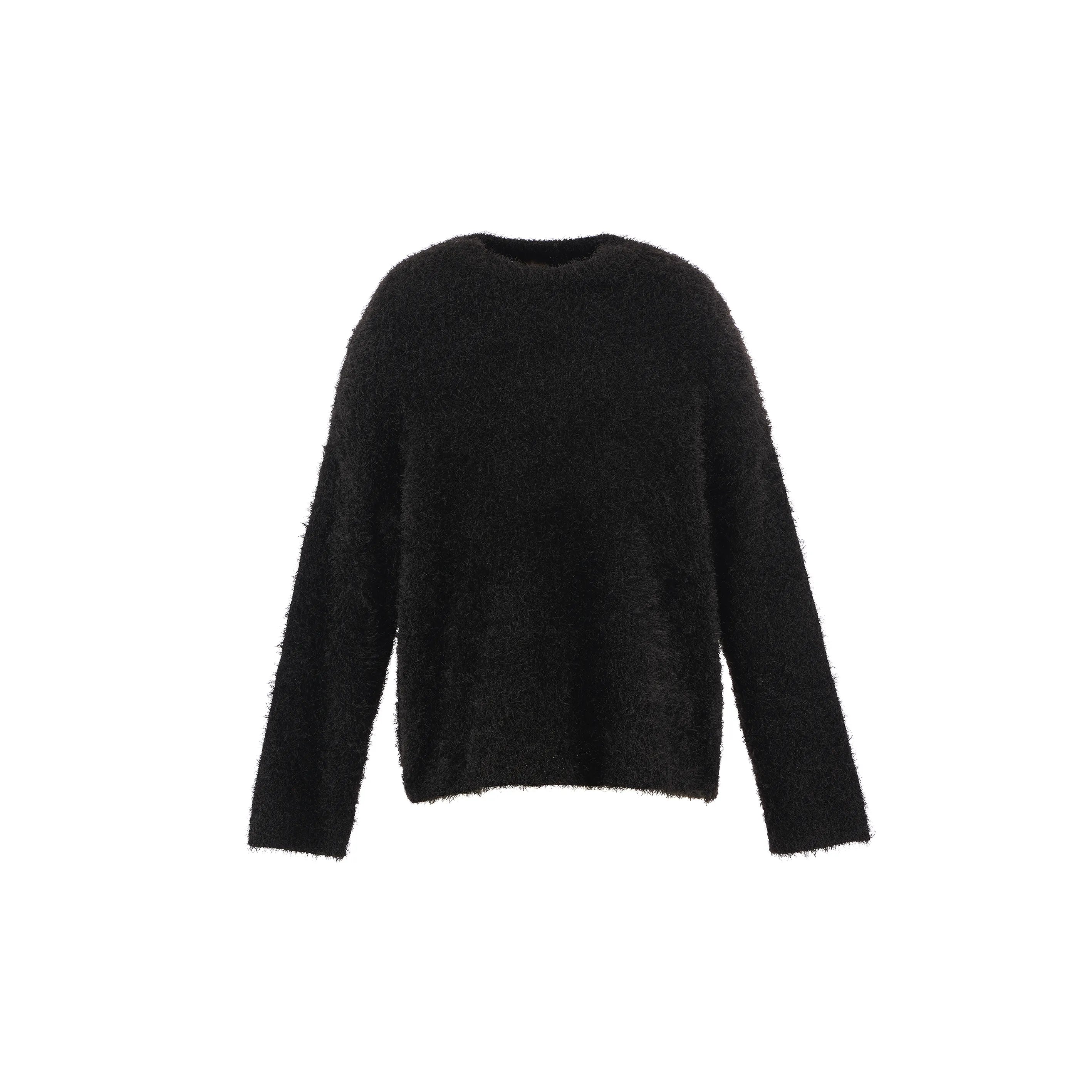 SM-HR1-0000-068/CREW NECK KNIT/GLITTER/BLACK