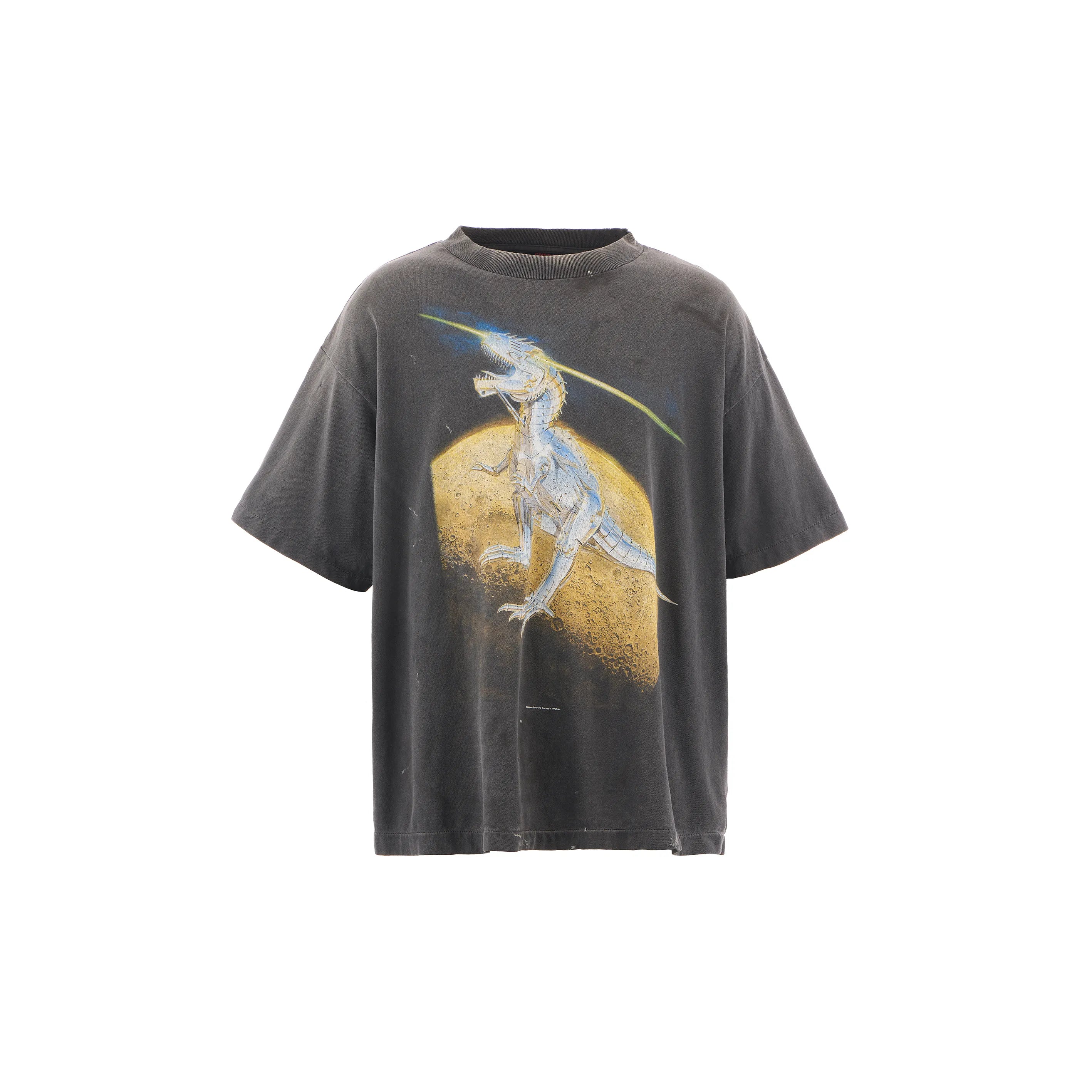SM-HR1-0000-C76/SRYM_SS TEE/T-REX/BLACK