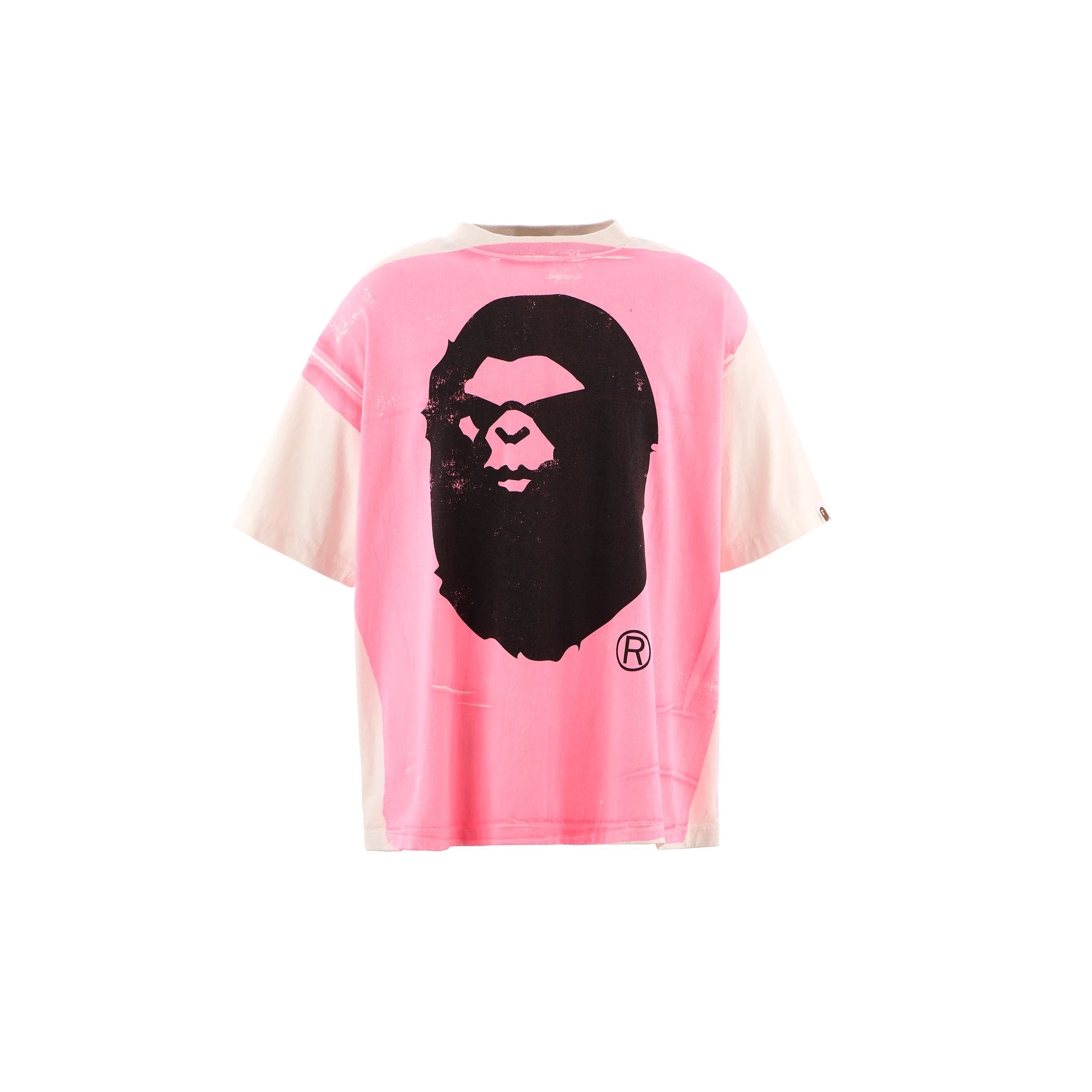 SM-HR1-0000-C33/BAPE_SS TEE/HANDPRINT/WHT+PNK