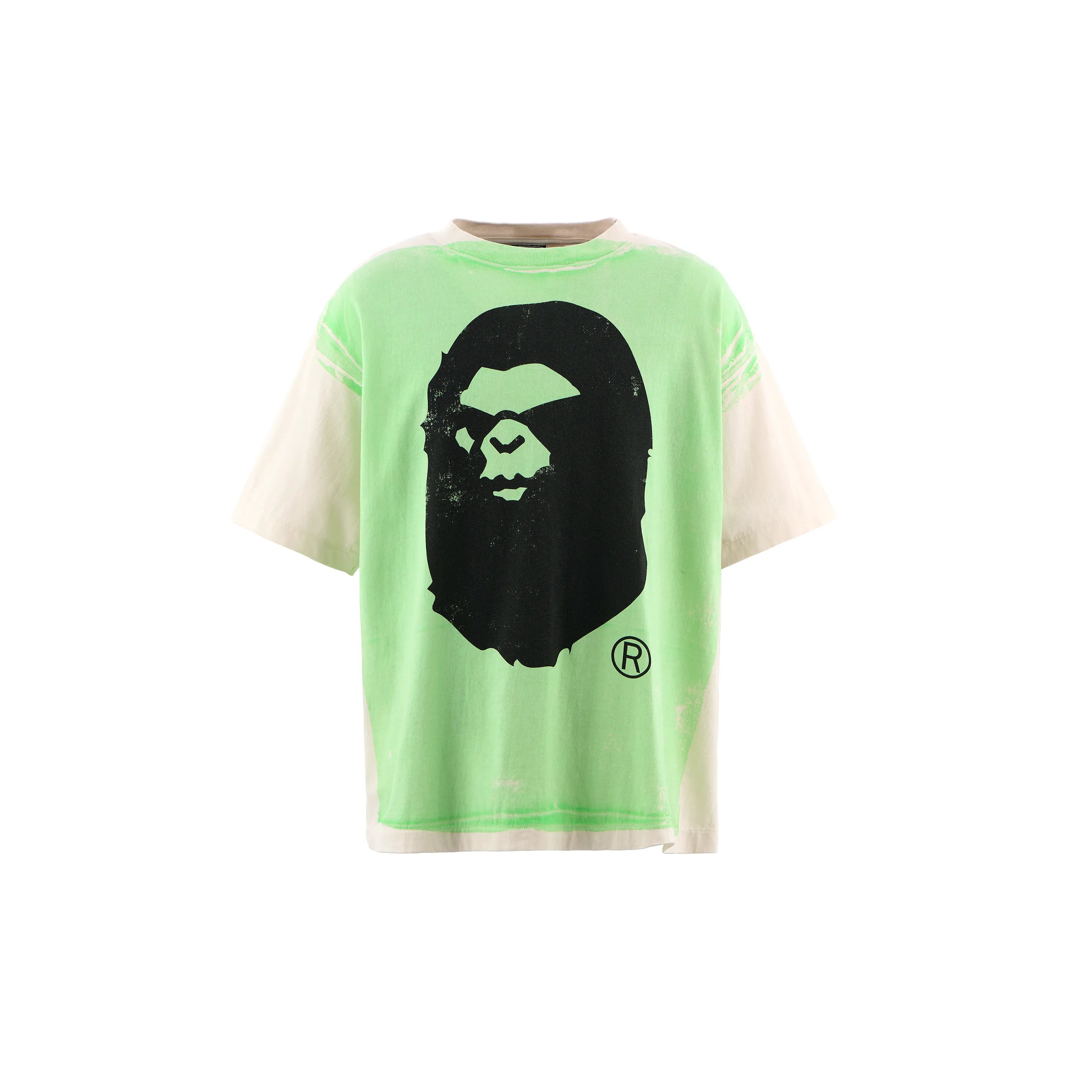 SM-HR1-0000-C34/BAPE_SS TEE/HANDPRINT/WHT+GRN